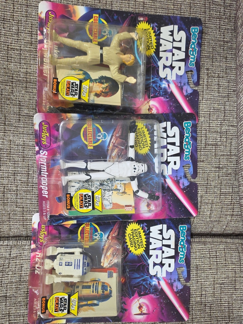 Star Wars Kids Action Figure Set - White & Cream - BEND EMS BY JUSTOYS 1993